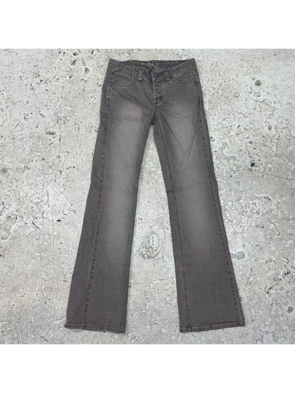 Vintage Y2K Ultra Low Rise Jeans Faded Sandblasted